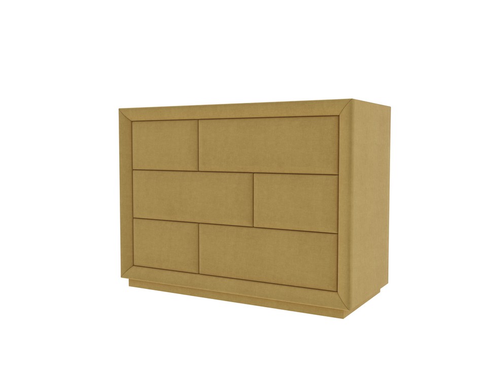 Комод Verda Modern Ткань Микровелюр Marino 15 Шафран 48x106 117140₽